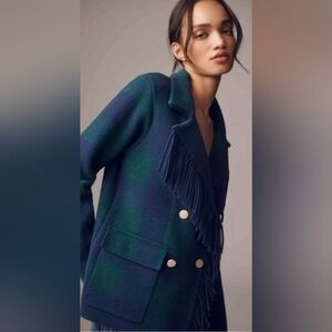 NVLT Green and Blue Plaid Blazer